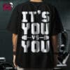 Playera Oversize para GYM "It's You vs You" || GYM
