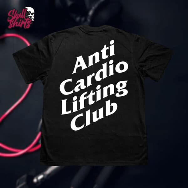 Playera Oversize para GYM "Anti Cardio Lifting Club" || GYM