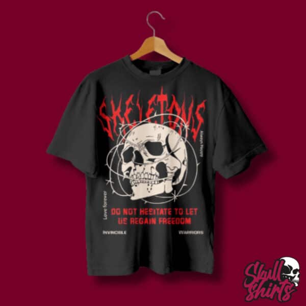 Playera Oversize "Skeletons" Streetwear