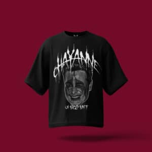 Playera Negra Oversize Chayanne