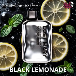 LOST MARY OS5000 HITS (4) Black Lemonade - Lost Mary OS5000